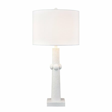 ELK SIGNATURE Calvin 32.5'' High 1-Light Table Lamp - Plaster White H0019-11081